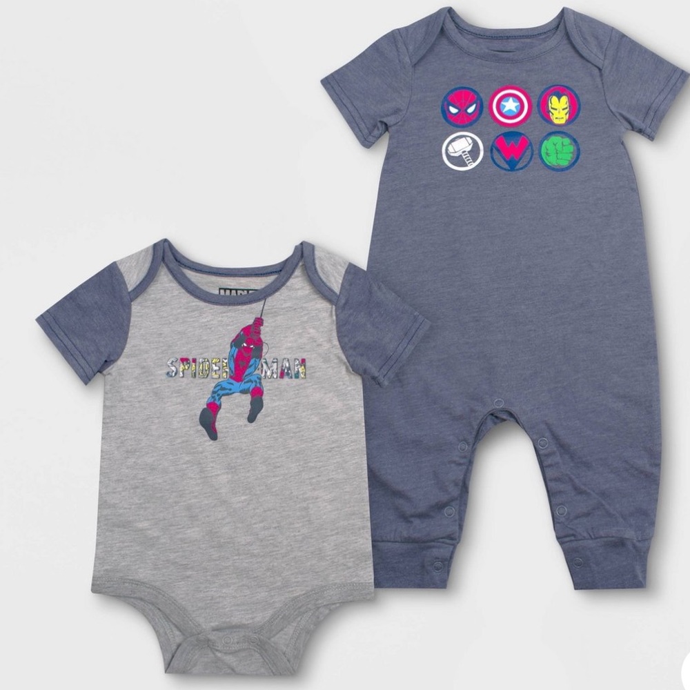 NWT Marvel Spider-Man onesies (2-pcs)